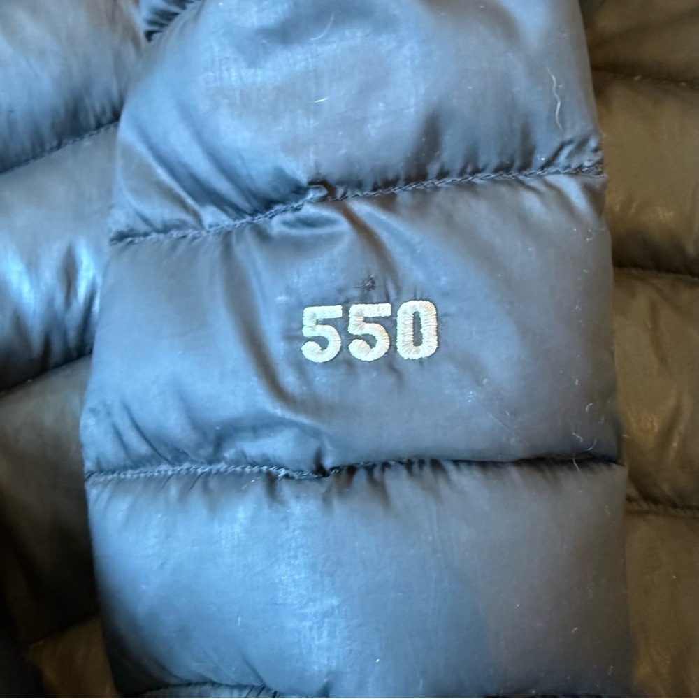 The North Face 550 Women Size L Black Sheen Puffer Goose Down Insulated Jacket - Picture 16 of 16